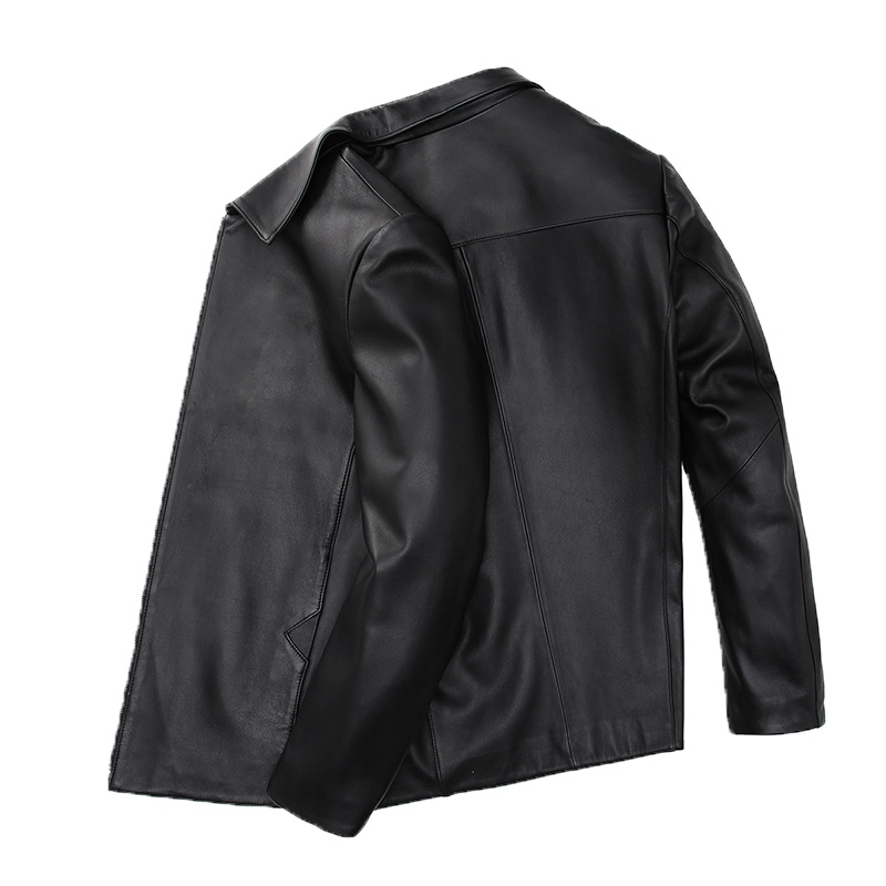 恒源祥男士皮衣2020新款真皮外套中青年男士商务休闲保暖绵羊皮外套