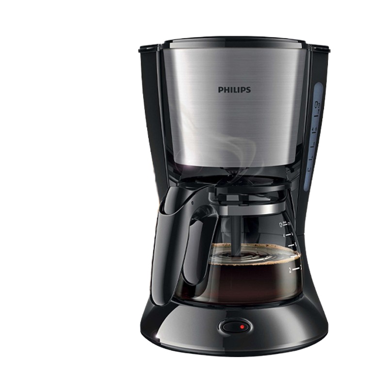 飞利浦(PHILIPS)咖啡机 HD7434/20可煮茶迷你型金属色