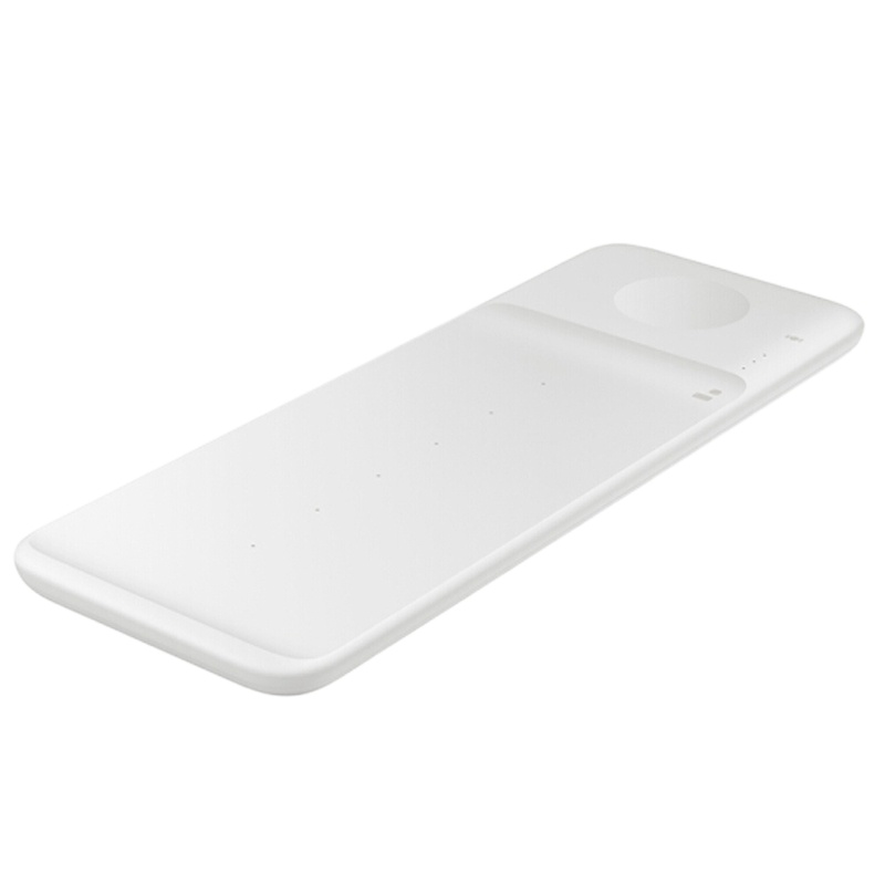 三星原装三合一无线充电器无线快速充电底座(EP-P6300) 白色 适配note20/S21/wacth3/buds3等