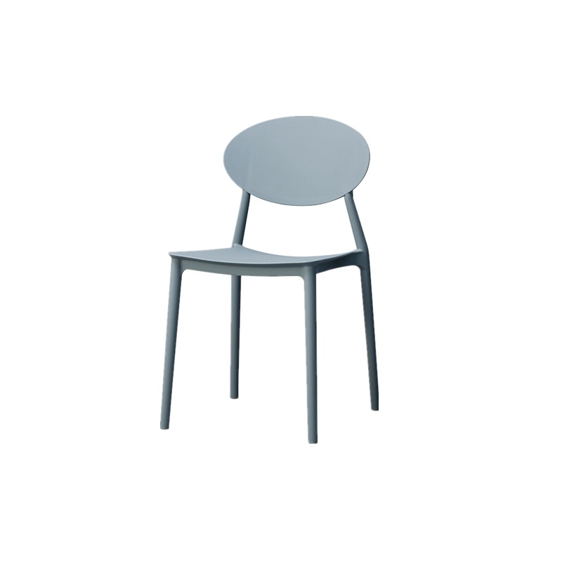 欧宝美简约现代塑料北欧休闲创意咖啡厅椅家用靠背塑料椅子