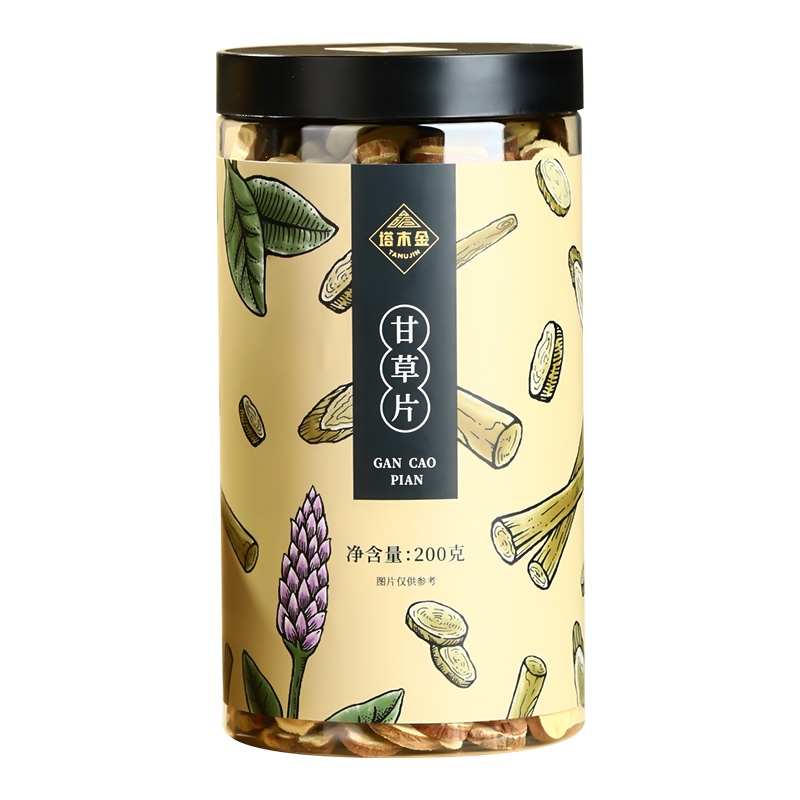 塔木金甘草片花草茶宁夏泡茶泡水非天然瓶装搭黄芪胖大海菊花
