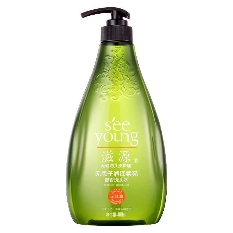 滋源(seeyoung)无患子无硅油馨香洗发水400ML*2保湿滋养柔顺防毛躁洗发露正品滋润洗护沐浴露套装