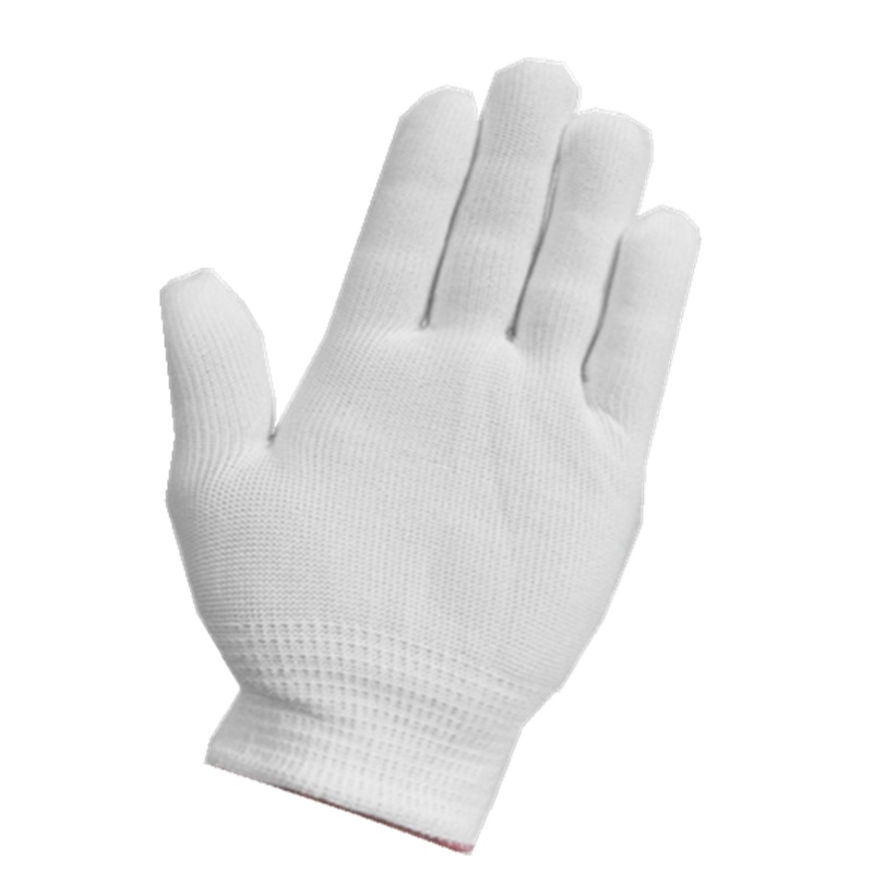 白莹尼龙手套