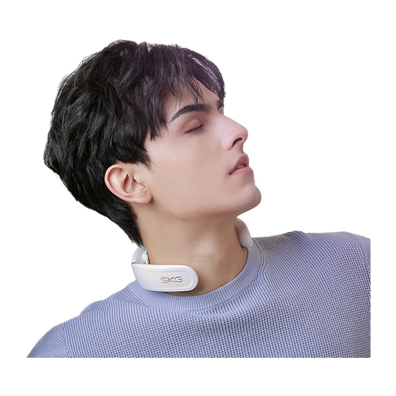 SKG K6颈部按摩仪 多功能振动颈椎护颈仪便携式遥控家用