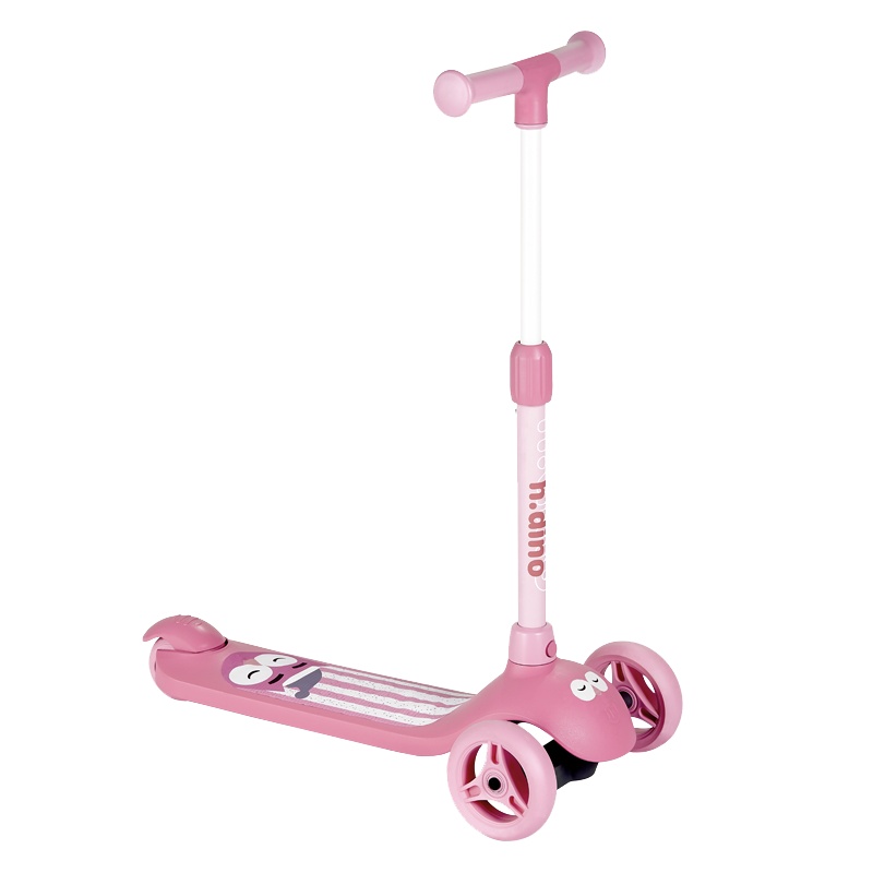 hd小龙哈彼 儿童滑板车 车把高度三档调节 踏板车 LSC128 粉色 蓝色