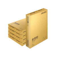 得力(deli)金佳铂 80g A4 高档复印纸 打印纸 500张/包 5包1箱(整箱5包 2500张)