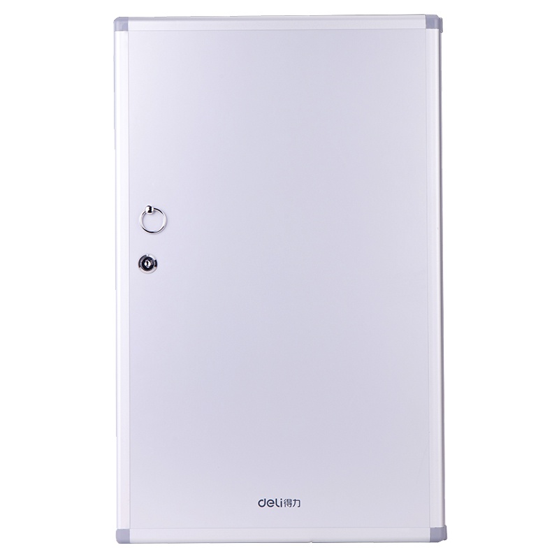 得力(deli) 50802 金属钥匙柜钥匙箱壁挂式汽车钥匙管理箱子锁匙收纳盒 标准款96位四排