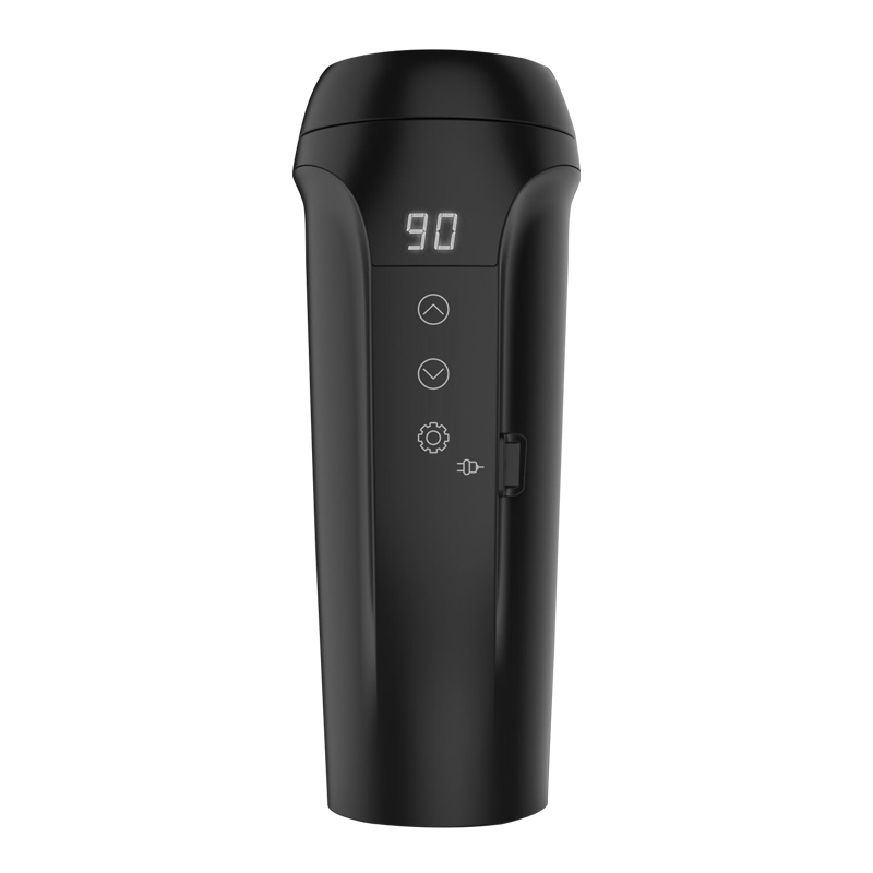 科敏G450车载电热杯汽车加热杯充电烧水壶12V烧开水热水器24V货车[仅车用]亚光黑