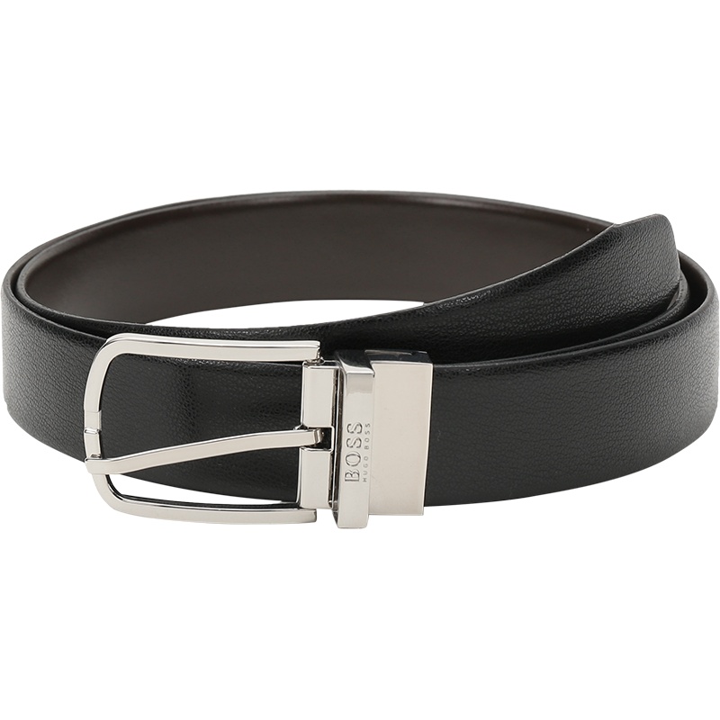 HUGO BOSS 雨果博斯 男士 皮革针扣式双面皮带腰带 50419539