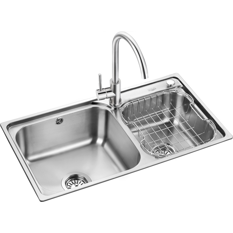 欧琳不锈钢水槽双槽套餐OLWG76420厨房洗菜盆含龙头