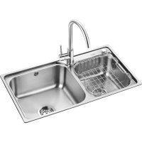欧琳不锈钢水槽双槽套餐OLWG76420厨房洗菜盆含龙头