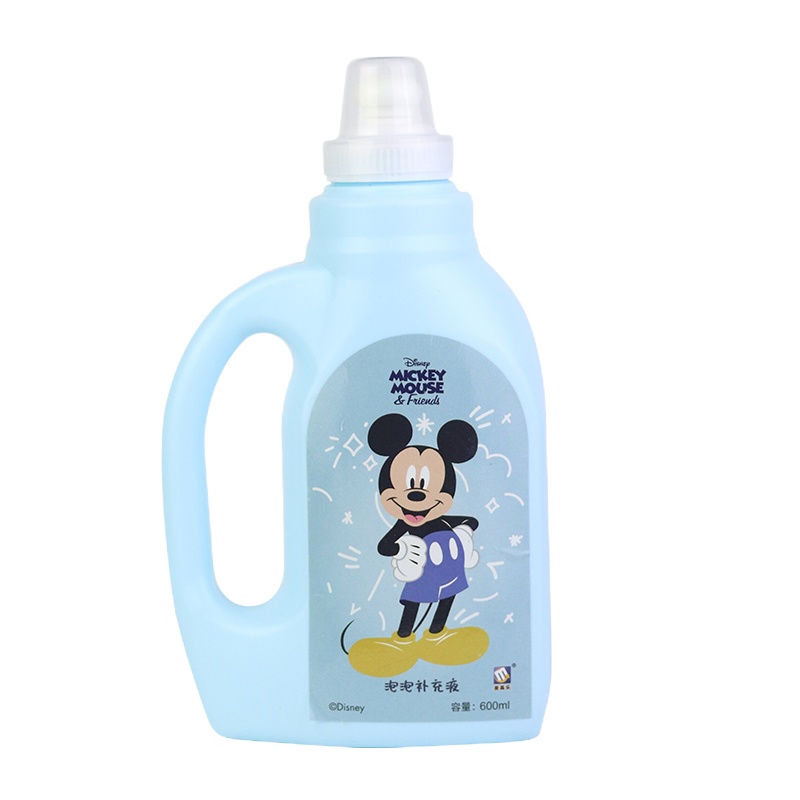 麦巧适(MAQUCC) 泡泡水补充液无毒儿童七彩泡泡液补充装泡泡机专用非浓缩液大瓶装 迪士尼泡泡液600ML