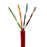 酷比客(L-CUBIC) LCLN5EBU-305M超五类非屏蔽纯铜成箱网线红色305M