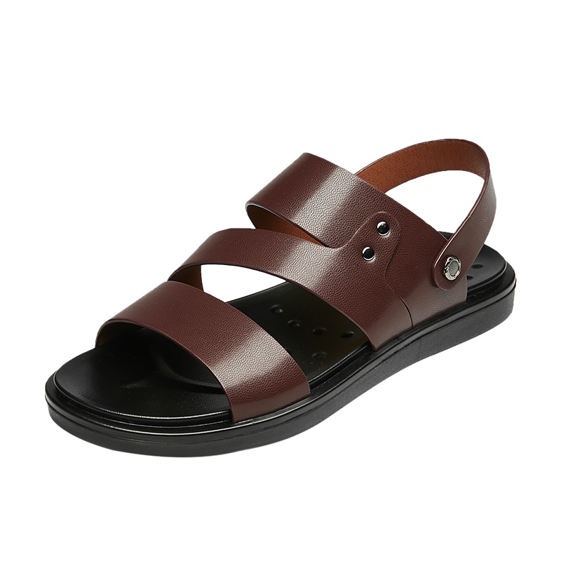 康奈男鞋 夏季新款日常百搭透气露趾休闲沙滩男凉鞋 15283051