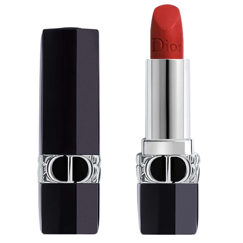 [国内专柜新款]迪奥全新烈艳蓝金唇膏3.5g 777#丝绒口红 传奇红唇