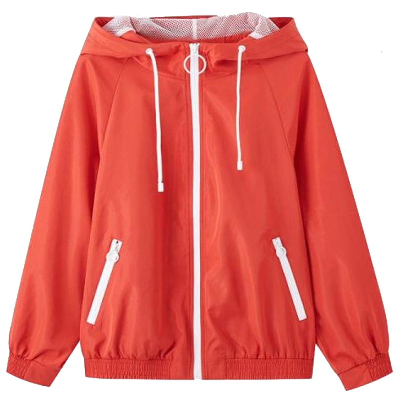 7M春季拉链连帽宽松长袖外套70011158