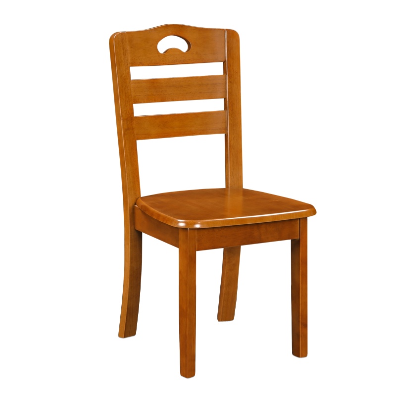 HiBoss实木餐椅橡木简约现代餐桌椅靠背椅休闲中式椅凳子实木椅子