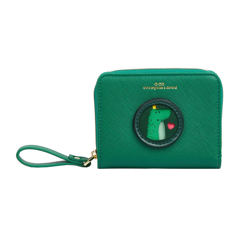 aza零钱包女2019新款韩版钱包手拿包折叠可爱卡通ins迷你短款小钱包