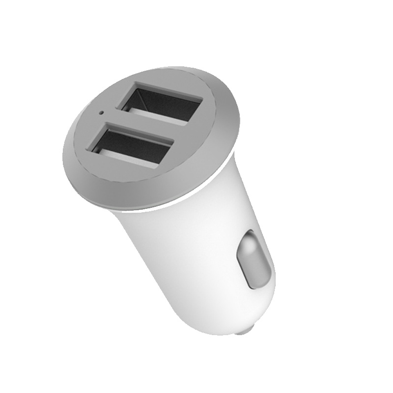 羽博(YOOBAO)yb-205车载充电器点烟器usb一拖二车冲手机平板用迷你智能型迷你型多功能智能快充汽车闪充车充