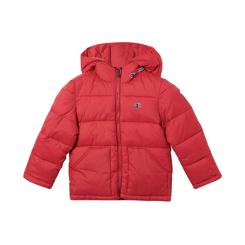 Champion/冠军男女童锦纶连帽外套经典logo图案端儿童卫衣/帽衫