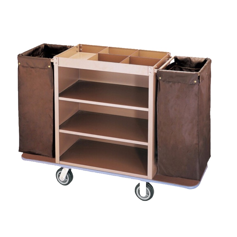 优客 (YOUKE)不 锈 钢布 草 车(加厚收纳车 多功能手推车)