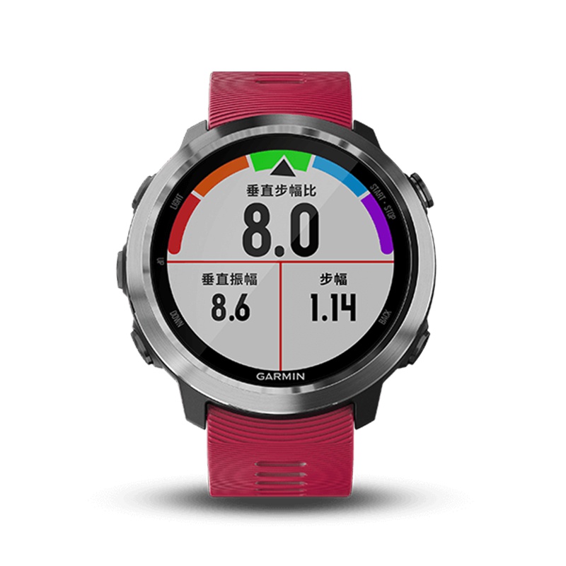 Garmin佳明Forerunner645多功能运动音乐智能防水跑步游泳骑行功能手表(645M樱桃红音乐版)