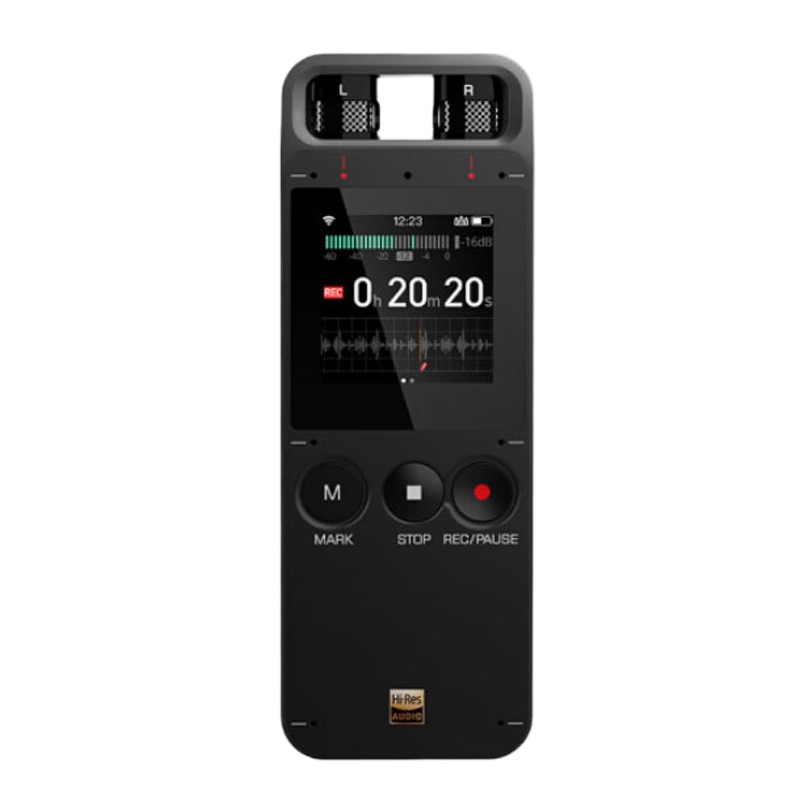 搜狗Sogou AI智能录音笔E1 终身免费转文字 中英文同声传译 8麦拾音 多语言翻译 32G云存储 黑色