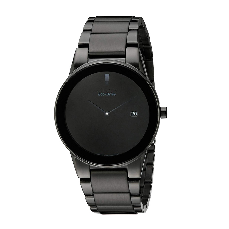 [直营]CITIZEN西铁城ECO-DRIVE SS光动能手表休闲运动黑盘钢带男士手表男表AU1065-58E