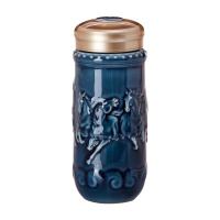 乾唐轩马到成功系列活瓷随身杯 双层商务便携泡茶水杯礼盒装