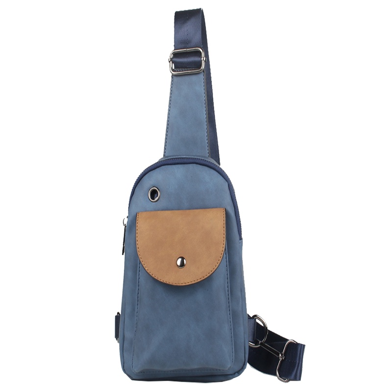 爱牧格胸包潮流男士斜跨小包潮流男包骑行运动胸包小斜挎单肩背包 886