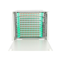 千天(QANTOP)ODF光纤配线架配线柜单元箱空箱单模熔纤机柜熔接盘终端盒 144芯满配FC单模 QT-ODF028