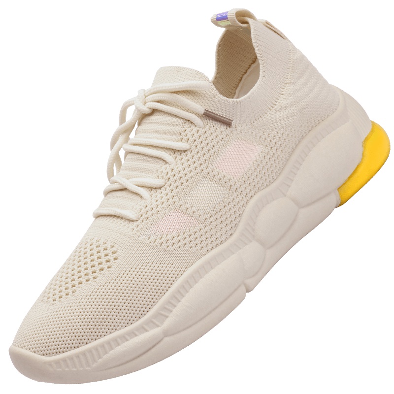 3515强人运动鞋女2019新款跑步鞋时尚透气飞织网面运动休闲女鞋 93DLA009 黑色 35码