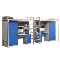 HiBoss简约现代铁床成人铁架铁艺床公寓床员工学生宿舍床