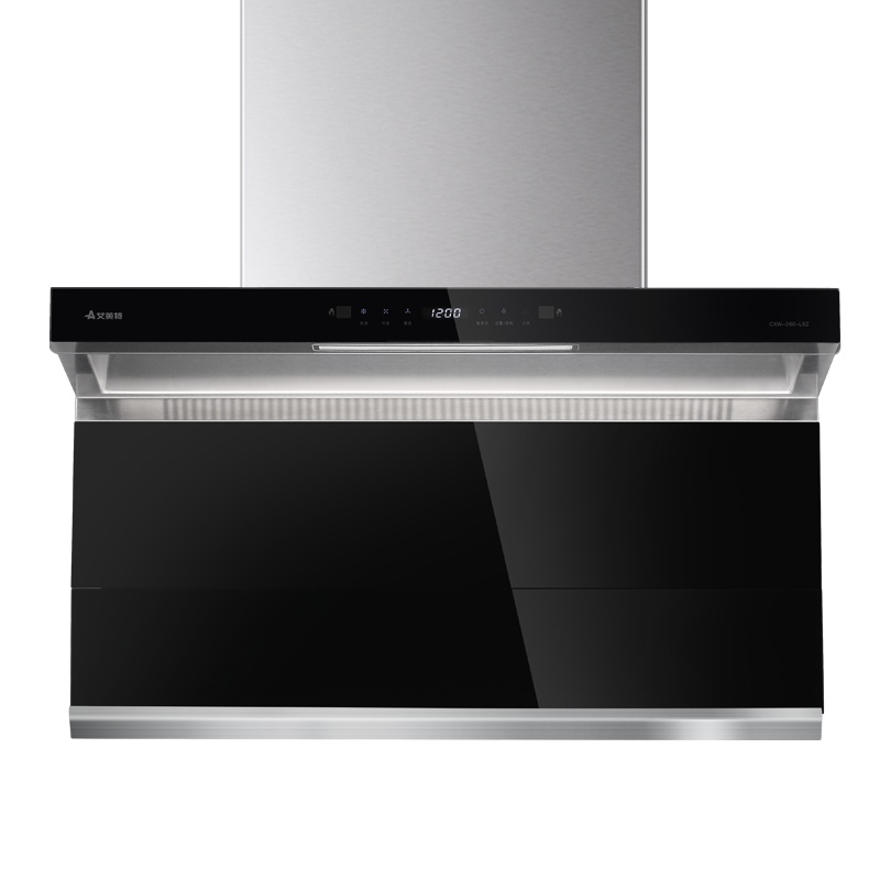 艾美特抽油烟机爆炒21m³吸力厨房家用顶侧双吸抽烟机 智能清洁手势控制自动开合静音油烟机CXW-260-L8Z