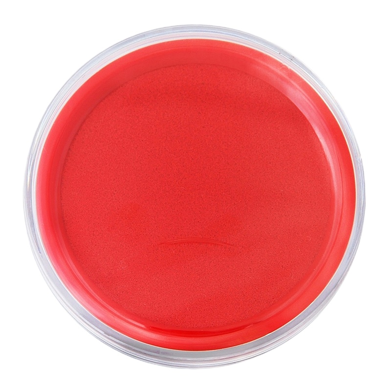 得力 ZLH 圆形快干印台80* 80*20 红色印泥印章