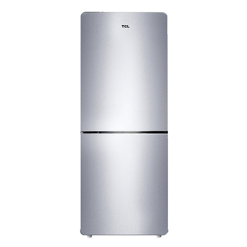 TCL冰箱 167升 电冰箱 小型 双门 小家用精选 节能静音（闪白银）BCD-167KF1
