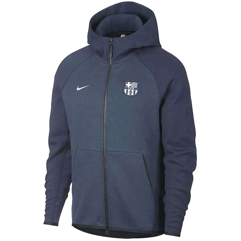 耐克 FCB M NSW TCHFLC 巴萨连帽足球外套休闲夹克AH5199-451