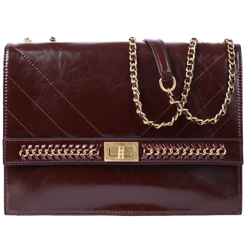 Viney真皮包包女包新款2020大包时尚链条包秋冬潮大容量单肩包女