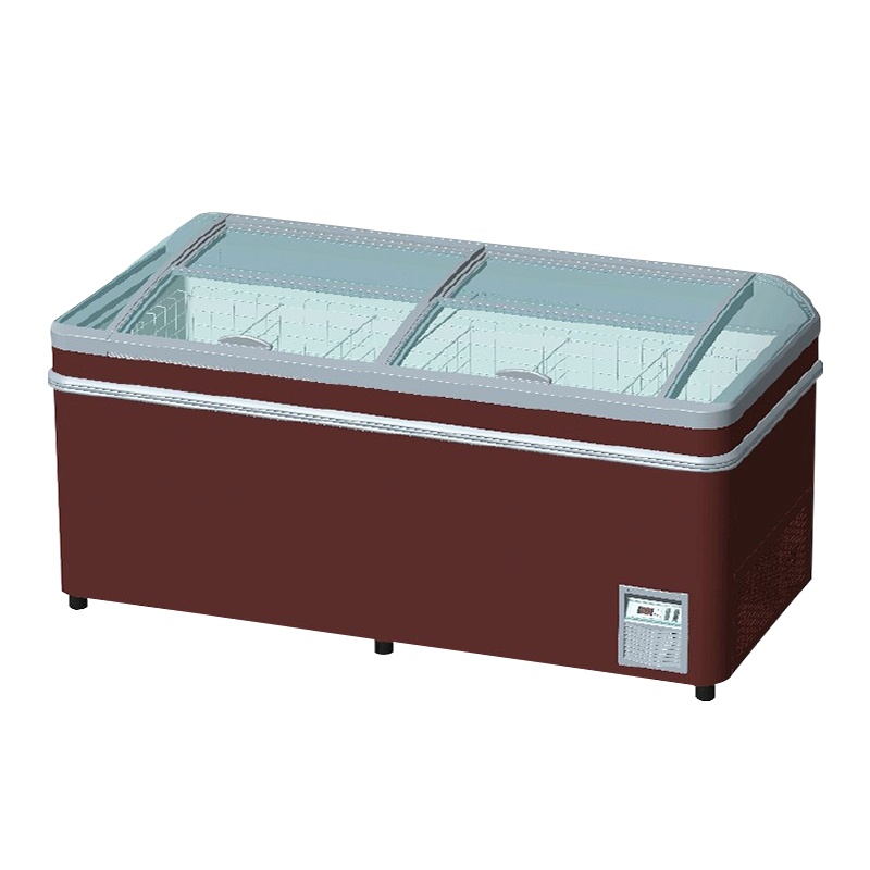 海容（hiron）卧式冰柜商用 玻璃门展示冷冻冷柜雪糕柜 超市组合柜 -23℃超低温柜内置灯颜色随机 675升智能化霜