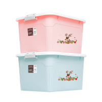 禧天龙Citylong 55L特大号收纳箱塑料储物箱家用整理箱衣服书本收纳箱印花