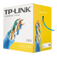 TP-LINK普联非屏蔽网络千兆网线工程级无氧铜箱线工程监控电脑宽带网络家用高速8芯网线305米 TL-EC6-305