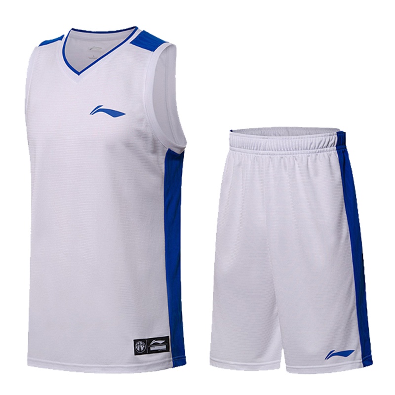 李宁(LI-NING)篮球系列男子运动套装宽松背心透气短裤五分裤ATN005