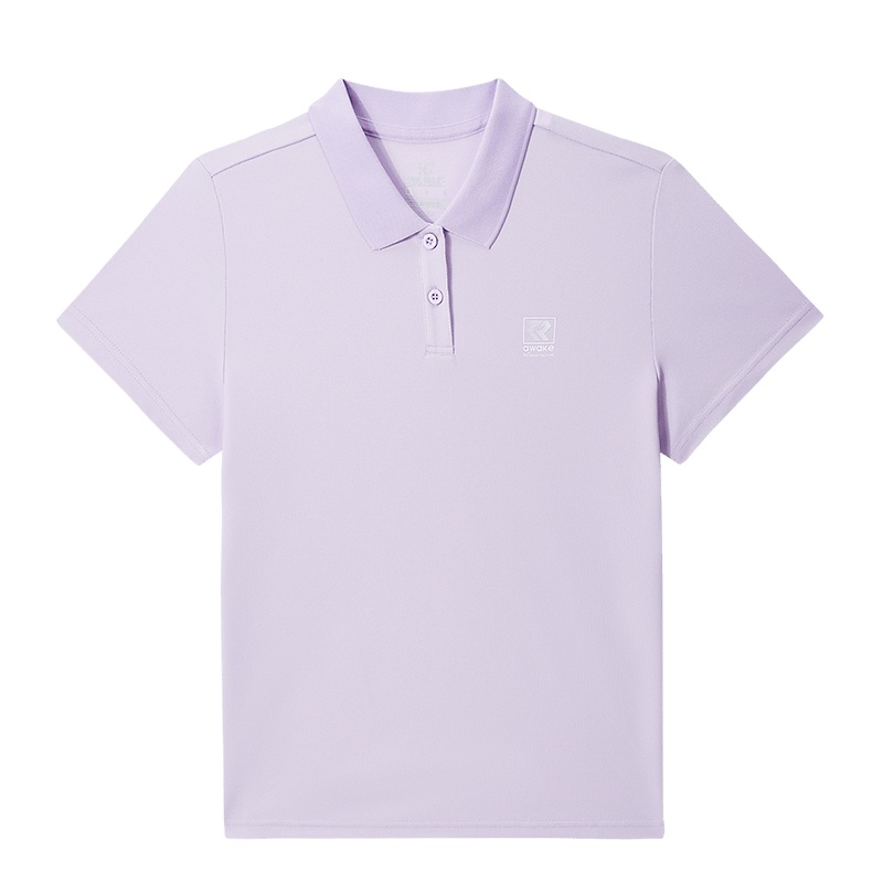 361°运动T恤女2022新款季常规休闲上衣翻领透气短袖