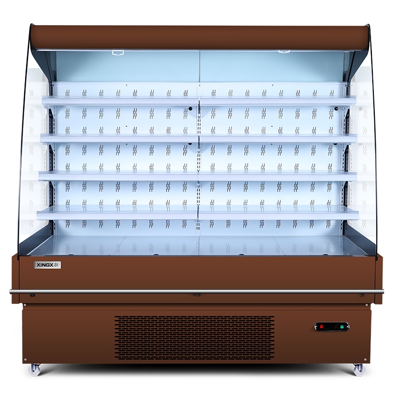 星星(XINGX) 830升 超市风幕柜 展示柜 冰柜保鲜柜 水果蔬菜冷藏柜 IVMC-2.0-10020WB