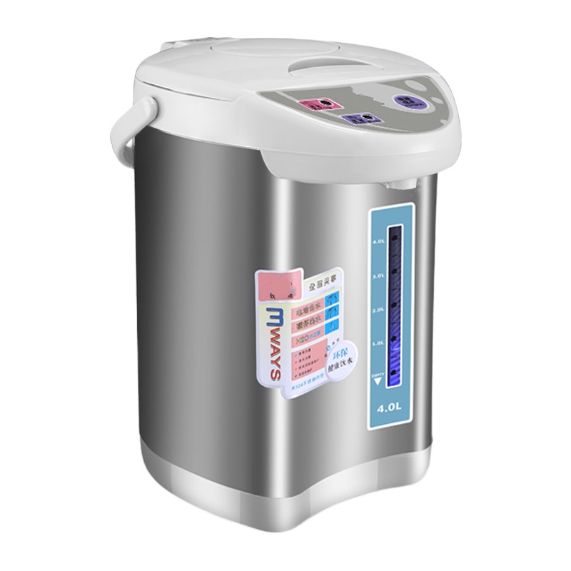 正品铁三角家用智能保温电热水瓶 纳丽雅(Naliya)不锈钢全自动恒温电烧开水壶 浅灰色-除氯再沸腾款