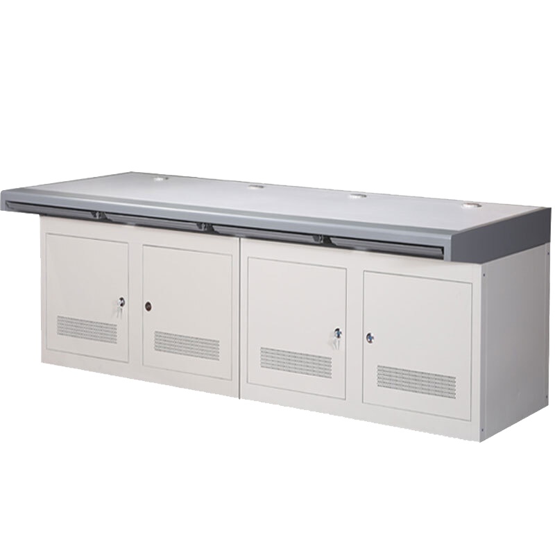 尔迈 多媒体监控制机房操作台指挥调度台工控台中心视频控制监控桌播音桌讲台 四联