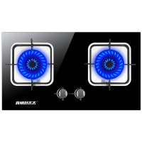 真情好太太 燃气灶煤气灶台嵌两用家用煤气炉嵌入式大火力方锅架钢化防爆玻璃面板脉冲点火熄火保护JZY-M208(液化气)