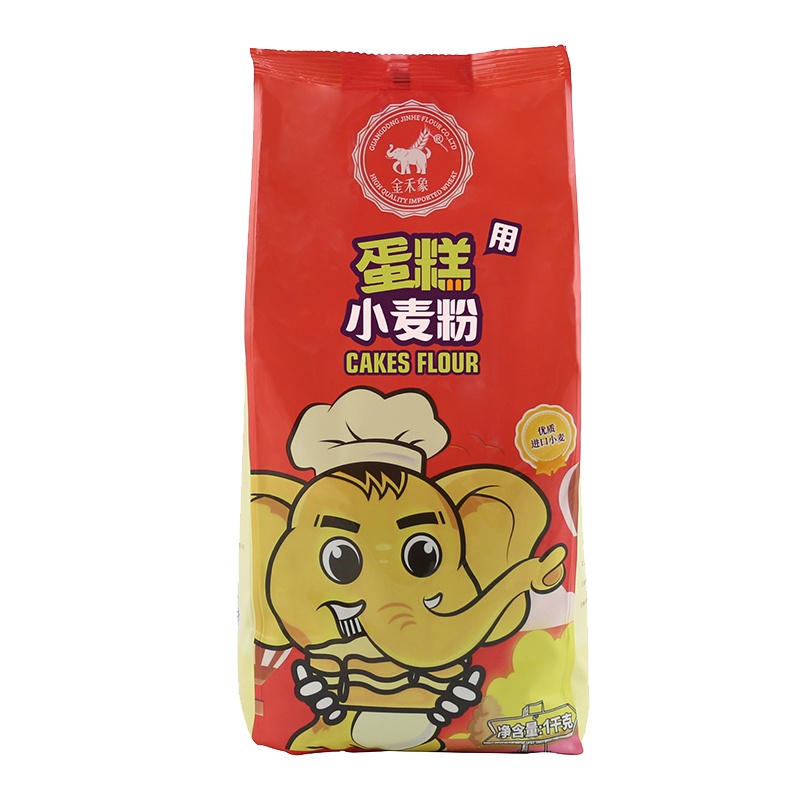 金禾象 蛋糕用小麦粉 原装1kg 优质低筋小麦粉 家庭烘焙原料 蛋糕专用面粉