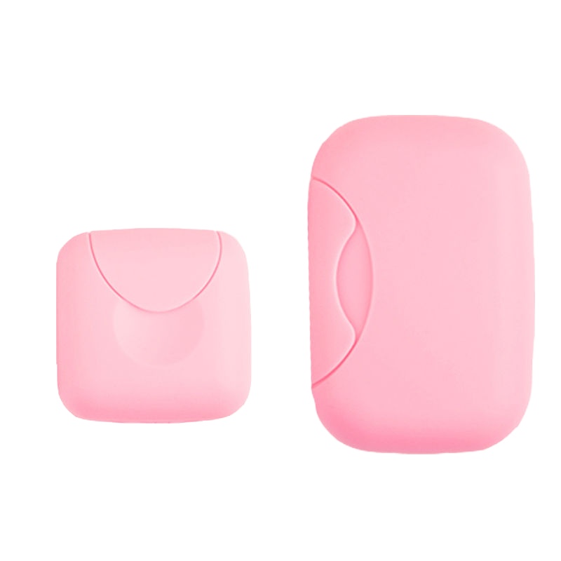 小号+大号(粉色)再送1个起泡网 旅行洗脸皂盒便携肥皂盒手工香皂盒浴室带盖沥水带卡扣防漏便携