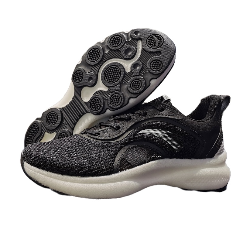 安踏女子2021年新款运动轻便透气休闲舒适橡胶跑步鞋 122125520